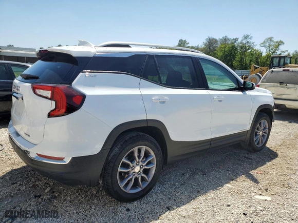 2024 GMC Terrain SLT with VIN 3GKALVEGXRL390043, listed as a Copart auction lot 53476465 with 12,493 mi miles and Clean Title. Bid and sale history available at carsss.com. Image 3.