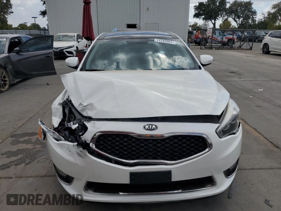 2015 Kia Cadenza Premium with VIN KNALN4D70F5174883, listed as a Copart auction lot 71745964 with 0 mi miles and Salvage Title. Bid and sale history available at carsss.com. Image 5.