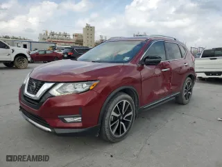 2019 Nissan Rogue SL with VIN 5N1AT2MTXKC764138, listed as a Copart auction lot 49223165 with 117,851 mi miles and Salvage Title. Bid and sale history available at carsss.com. Image 1.