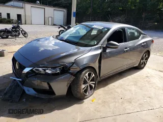 2021 Nissan Sentra SV with VIN 3N1AB8CV6MY241693, listed as a Copart auction lot 61154285 with 88,379 mi miles and Salvage title. Bid and sale history available at DreamBid. Image 1.