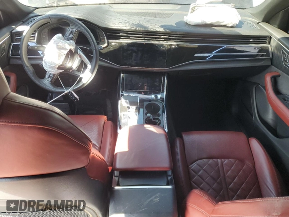 2024 Audi SQ8 Premium Plus with VIN WA1AWBF19RD005714, listed as a Copart auction lot 47320035 with 30,654 mi miles and Salvage Title. Bid and sale history available at DreamBid. Image 8.