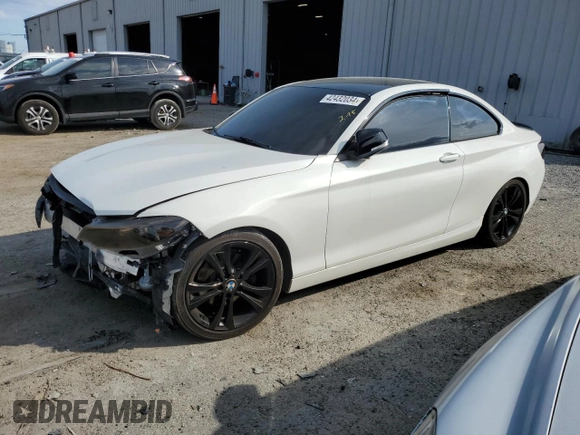 2015 BMW 2 Series 228i with VIN WBA1F5C52FV257046, listed as a Copart auction lot 42432034 with 0 mi miles. Bid and sale history available at carsss.com. Image 1.