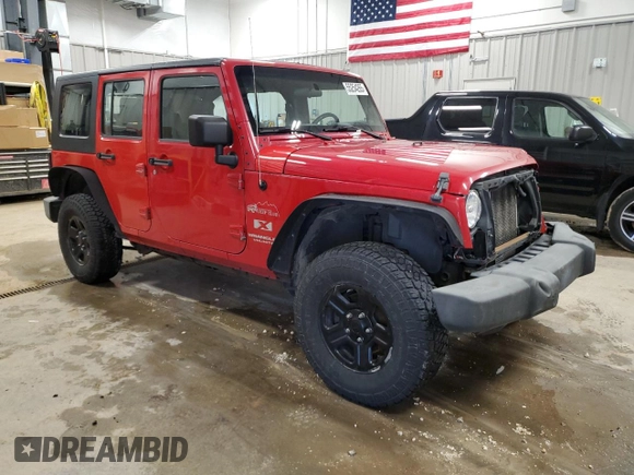 2007 Jeep Wrangler Unlimited X with VIN 1J4GA39197L152130, listed as a Copart auction lot 55254265 with 298,621 mi miles and Clean title. Bid and sale history available at DreamBid. Image 4.