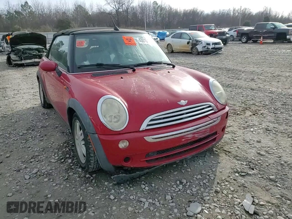 2005 MINI Convertible with VIN WMWRF33525TG12494, listed as a Copart auction lot 43010175 with Not provided miles and Salvage title. Bid and sale history available at DreamBid. Image 10.