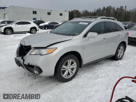 2015 Acura RDX Tech Pkg with VIN 5J8TB4H5XFL804605, listed as a Copart auction lot 43265275 with 150,430 mi miles and Salvage Title. Bid and sale history available at carsss.com. Image 1.