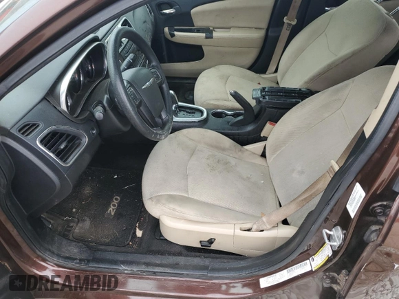 2013 Chrysler 200 LX with VIN 1C3CCBAG1DN736678, listed as a Copart auction lot 78291404 with 0 mi miles and Salvage Title. Bid and sale history available at carsss.com. Image 7.