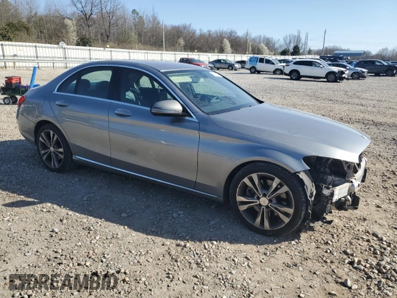 2016 Mercedes-Benz C 300 with VIN 55SWF4JB2GU166000, listed as a Copart auction lot 48719765 with 76,437 mi miles and Salvage Title. Bid and sale history available at carsss.com. Image 4.