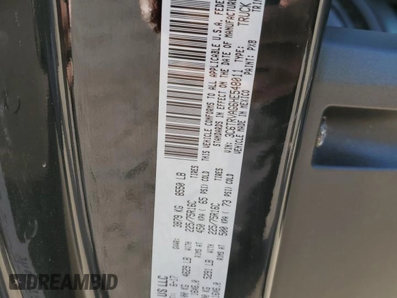 2017 Ram ProMaster Cargo with VIN 3C6TRVAG6HE548011, listed as a Copart auction lot 44714965 with 46,939 mi miles and Salvage Title. Bid and sale history available at DreamBid. Image 13.