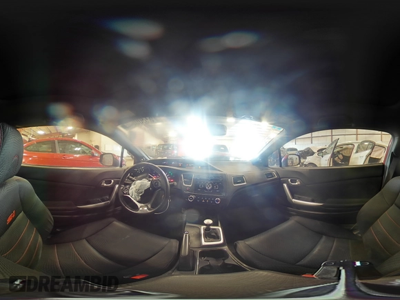 2013 Honda Civic Si with VIN 2HGFG4A59DH706684, listed as a Copart auction lot 61300645 with 129,824 mi miles and Salvage title. Bid and sale history available at DreamBid. Image 14.