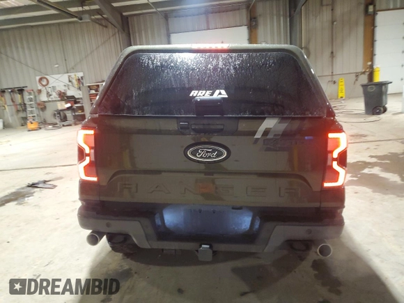 2024 Ford Ranger Raptor with VIN 1FTER4LR2RLE41735, listed as a Copart auction lot 88648635 with 1,585 mi miles and Salvage Title. Bid and sale history available at carsss.com. Image 6.