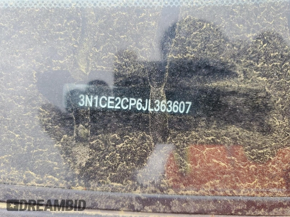 2018 Nissan Note SV z VIN 3N1CE2CP6JL363607, wystawiony jako Copart lot #53466485 z przebiegiem 106 563 mil mil oraz Szkoda całkowita • Salvage title. Historia ofert i sprzedaży dostępna na DreamBid. Obrazek 12.
