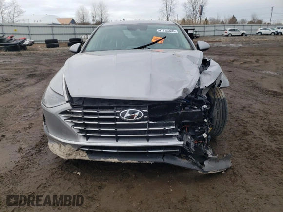 2023 Hyundai Sonata Hybrid Blue with VIN KMHL24JJ6PA080362, listed as a Copart auction lot 47730355 with 17,127 mi miles and Salvage Title. Bid and sale history available at carsss.com. Image 5.