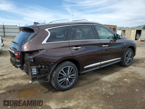 2019 Infiniti QX60 Pure with VIN 5N1DL0MM5KC524862, listed as a Copart auction lot 52144065 with 20,590 mi miles and Salvage title. Bid and sale history available at DreamBid. Image 3.