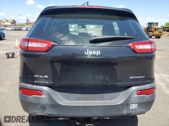 2015 Jeep Cherokee Sport with VIN 1C4PJMAB6FW605892, listed as a Copart auction lot 48430585 with 57,228 mi miles and Non Repairable. Bid and sale history available at carsss.com. Image 6.