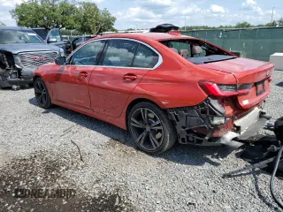 2020 BMW 3 Series 330i with VIN 3MW5R1J01L8B44177, listed as a Copart auction lot 53587184 with 54,326 mi miles and Salvage Title. Bid and sale history available at carsss.com. Image 2.