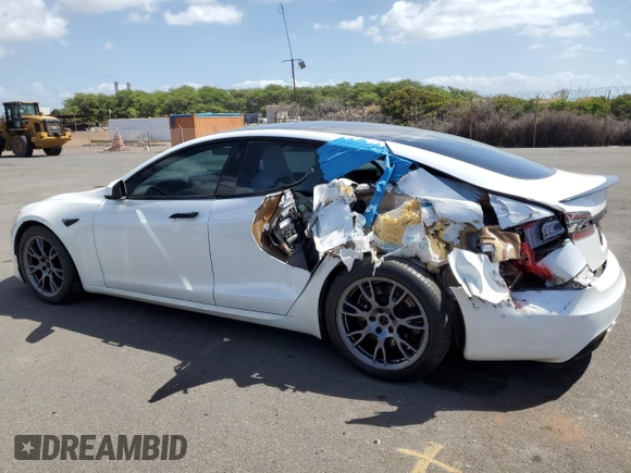 2021 Tesla Model S Plaid с VIN 5YJSA1E66MF453717, выставлен на аукционе Copart как лот 49330355 с пробегом 64 458 миль миль и Списание • Salvage title. История ставок и продаж доступна на DreamBid. Изображение 2.