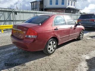 2009 Kia Spectra SX with VIN KNAFE222495661159, listed as a Copart auction lot 42604295 with 123,934 mi miles and Salvage Title. Bid and sale history available at carsss.com. Image 3.