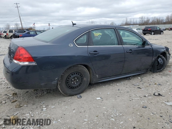 2009 Chevrolet Impala LS with VIN 2G1WB57K791113706, listed as a Copart auction lot 51128205 with Not Provided miles and Salvage Title. Bid and sale history available at DreamBid. Image 3.