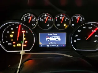 2021 Chevrolet Tahoe LT with VIN 1GNSKNKD8MR394503, listed as a Copart auction lot 46077595 with 52,290 mi miles and Salvage Title. Bid and sale history available at carsss.com. Image 9.