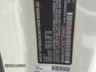 2014 MINI Convertible с VIN WMWZN3C56ET569651, выставлен на аукционе Copart как лот 66455675 с пробегом 117 994 миль миль и Списание • Salvage title. История ставок и продаж доступна на DreamBid. Изображение 13.