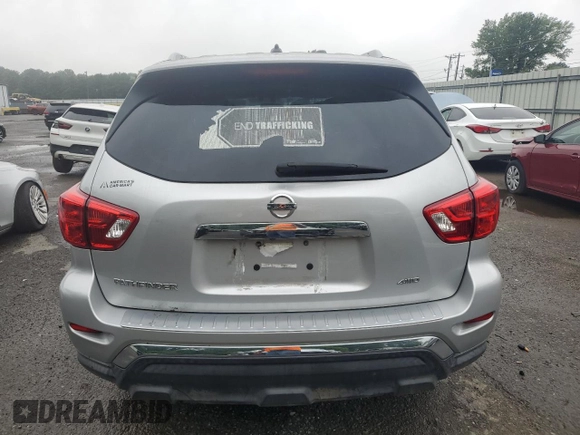 2017 Nissan Pathfinder SL with VIN 5N1DR2MM8HC655898, listed as a Copart auction lot 55143635 with 101,838 mi miles and Clean title. Bid and sale history available at DreamBid. Image 6.