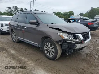 2015 Nissan Pathfinder S with VIN 5N1AR2MN3FC693791, listed as a Copart auction lot 51110405 with 125,777 mi miles and Salvage Title. Bid and sale history available at carsss.com. Image 4.