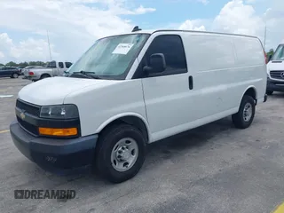 2018 Chevrolet Express Cargo with VIN 1GCWGAFP0J1342902, listed as a IAAI auction lot 42568676 with 98,489 mi miles and . Bid and sale history available at DreamBid. Image 2.
