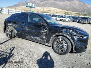 2021 Ford Mustang Mach-E Premium with VIN 3FMTK3SS5MMA01294, listed as a Copart auction lot 77201384 with 42,896 mi miles and Salvage Title. Bid and sale history available at DreamBid. Image 4.