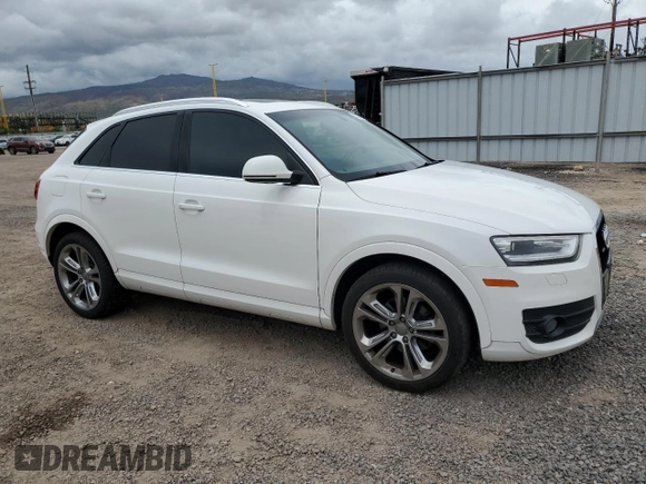 2015 Audi Q3 Premium Plus with VIN WA1EFCFS7FR004141, listed as a Copart auction lot 53737925 with 97,568 mi miles and Clean title. Bid and sale history available at DreamBid. Image 4.