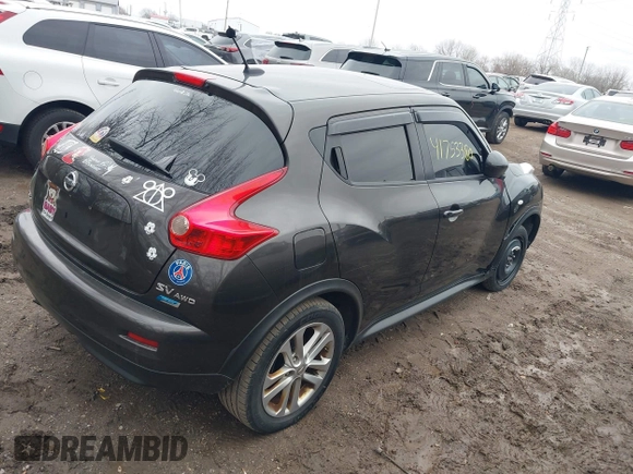 2013 Nissan Juke SL with VIN JN8AF5MV5DT230602, listed as a IAAI auction lot 42236766 with 133,884 mi miles and . Bid and sale history available at DreamBid. Image 4.