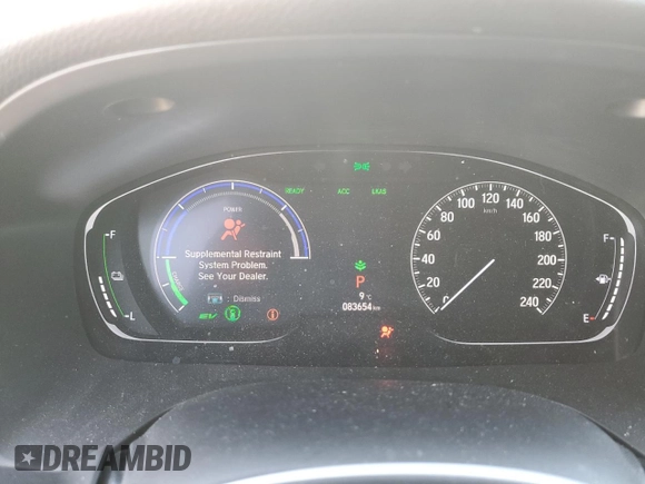 2019 Honda Insight Touring with VIN 19XZE4F71KE400163, listed as a Copart auction lot 47082745 with 83,654 mi miles and Salvage Title. Bid and sale history available at carsss.com. Image 9.