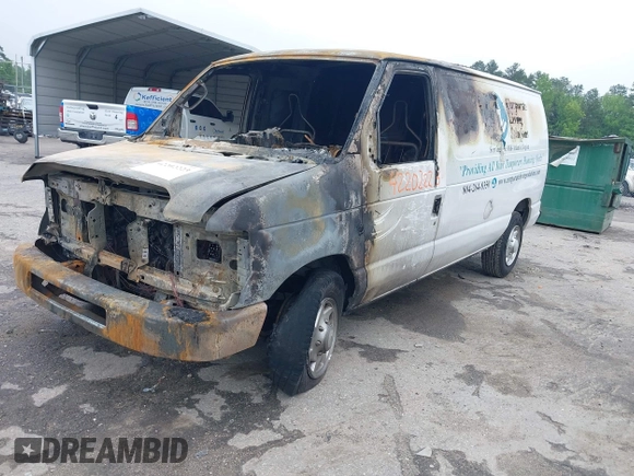 2014 Ford Econoline Cargo Commercial z VIN 1FTNE1EW5EDA07939, wystawiony jako IAAI lot #42202223 z przebiegiem Nie podano mil oraz . Historia ofert i sprzedaży dostępna na DreamBid. Obrazek 2.