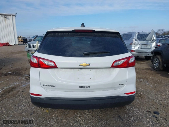 2020 Chevrolet Equinox LS with VIN 3GNAXSEV7LS706323, listed as a IAAI auction lot 41543070 with 1,809 mi miles. Bid and sale history available at carsss.com. Image 16.