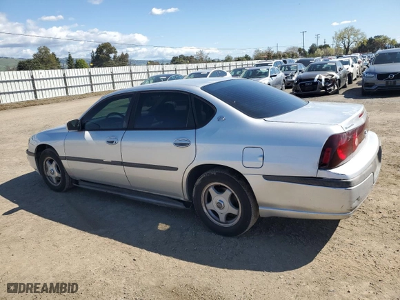 2003 Chevrolet Impala with VIN 2G1WF52EX39166513, listed as a Copart auction lot 49506255 with 105,572 mi miles and Salvage Title. Bid and sale history available at carsss.com. Image 2.