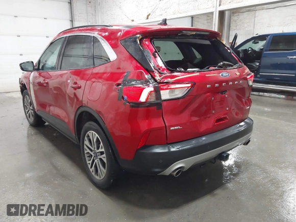2021 Ford Escape SEL with VIN 1FMCU9H98MUA25215, listed as a IAAI auction lot 41056867 with 51,280 mi miles and . Bid and sale history available at DreamBid. Image 3.