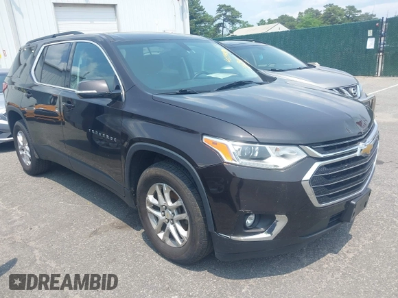 2019 Chevrolet Traverse LT Cloth z VIN 1GNEVGKW3KJ102804, wystawiony jako IAAI lot #42492949 z przebiegiem 144 895 mil mil oraz . Historia ofert i sprzedaży dostępna na DreamBid. Obrazek 1.
