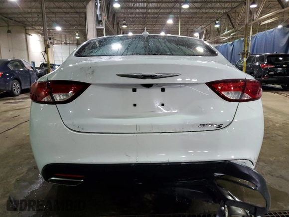 2016 Chrysler 200 S with VIN 1C3CCCBGXGN121894, listed as a Copart auction lot 83615744 with 115,326 mi miles and Clean Title. Bid and sale history available at carsss.com. Image 6.