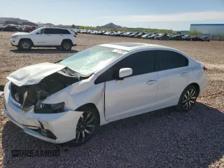 2014 Honda Civic EX-L with VIN 19XFB2F9XEE052224, listed as a Copart auction lot 54207785 with 160,303 mi miles and Salvage Title. Bid and sale history available at DreamBid. Image 1.