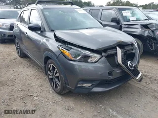 2019 Nissan Kicks S with VIN 3N1CP5CU1KL529308, listed as a IAAI auction lot 41512998 with 62,971 mi miles. Bid and sale history available at carsss.com. Image 1.