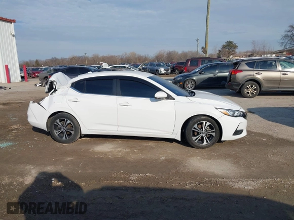 2020 Nissan Sentra SV with VIN 3N1AB8CV0LY285655, listed as a IAAI auction lot 41717955 with Not Provided miles. Bid and sale history available at carsss.com. Image 12.
