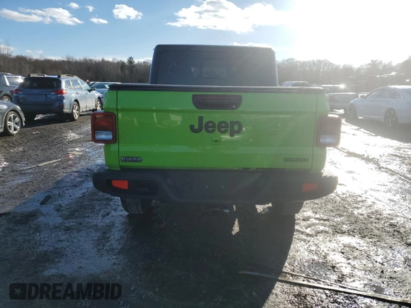 2021 Jeep Gladiator Willys with VIN 1C6HJTAG7ML612155, listed as a Copart auction lot 42627425 with 28,509 mi miles and Salvage Title. Bid and sale history available at carsss.com. Image 6.