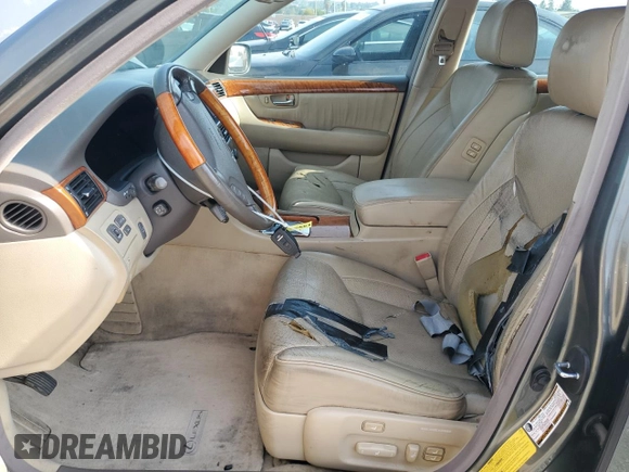2004 Lexus LS 430 with VIN JTHBN36F340165164, listed as a Copart auction lot 55508685 with 135,321 mi miles and Clean Title. Bid and sale history available at DreamBid. Image 7.
