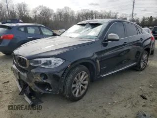 2017 BMW X6 xDrive35i with VIN 5UXKU2C35H0U29823, listed as a Copart auction lot 46106815 with 112,258 mi miles and Salvage Title. Bid and sale history available at carsss.com. Image 1.