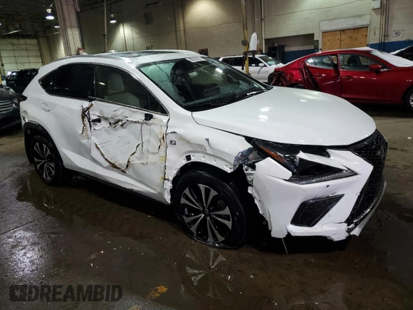 2021 Lexus NX with VIN JTJSARDZ8M2252184, listed as a Copart auction lot 88929205 with 7,077 mi miles and Salvage Title. Bid and sale history available at carsss.com. Image 4.