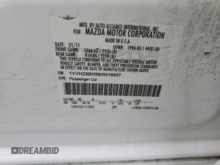 2011 Mazda Mazda6 i Sport with VIN 1YVHZ8BH5B5M16507, listed as a Copart auction lot 48986925 with 146,880 mi miles and Salvage Title. Bid and sale history available at carsss.com. Image 14.