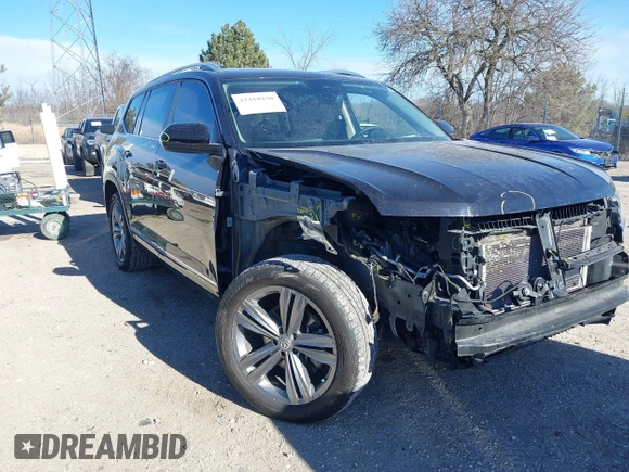 2019 Volkswagen Atlas SEL R-Line z VIN 1V2RR2CA6KC509913, wystawiony jako IAAI lot #41410198 z przebiegiem 97 681 mil mil oraz . Historia ofert i sprzedaży dostępna na DreamBid. Obrazek 1.