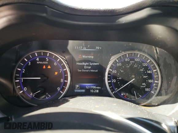 2017 Infiniti Q50 Premium with VIN JN1EV7AR1HM836145, listed as a Copart auction lot 53484675 with 121,706 mi miles and Salvage Title. Bid and sale history available at DreamBid. Image 9.
