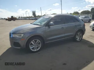 2017 Audi Q3 Premium with VIN WA1BCCFS5HR005531, listed as a Copart auction lot 85394434 with 0 mi miles and Clean Title. Bid and sale history available at carsss.com. Image 1.