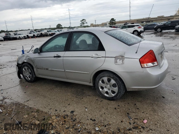 2008 Kia Spectra EX with VIN KNAFE121285529131, listed as a Copart auction lot 61096535 with 161,595 mi miles and Salvage title. Bid and sale history available at DreamBid. Image 2.