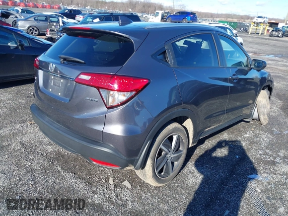 2022 Honda HR-V EX-L with VIN 3CZRU6H7XNM742713, listed as a IAAI auction lot 41202171 with 61,280 mi miles. Bid and sale history available at carsss.com. Image 4.